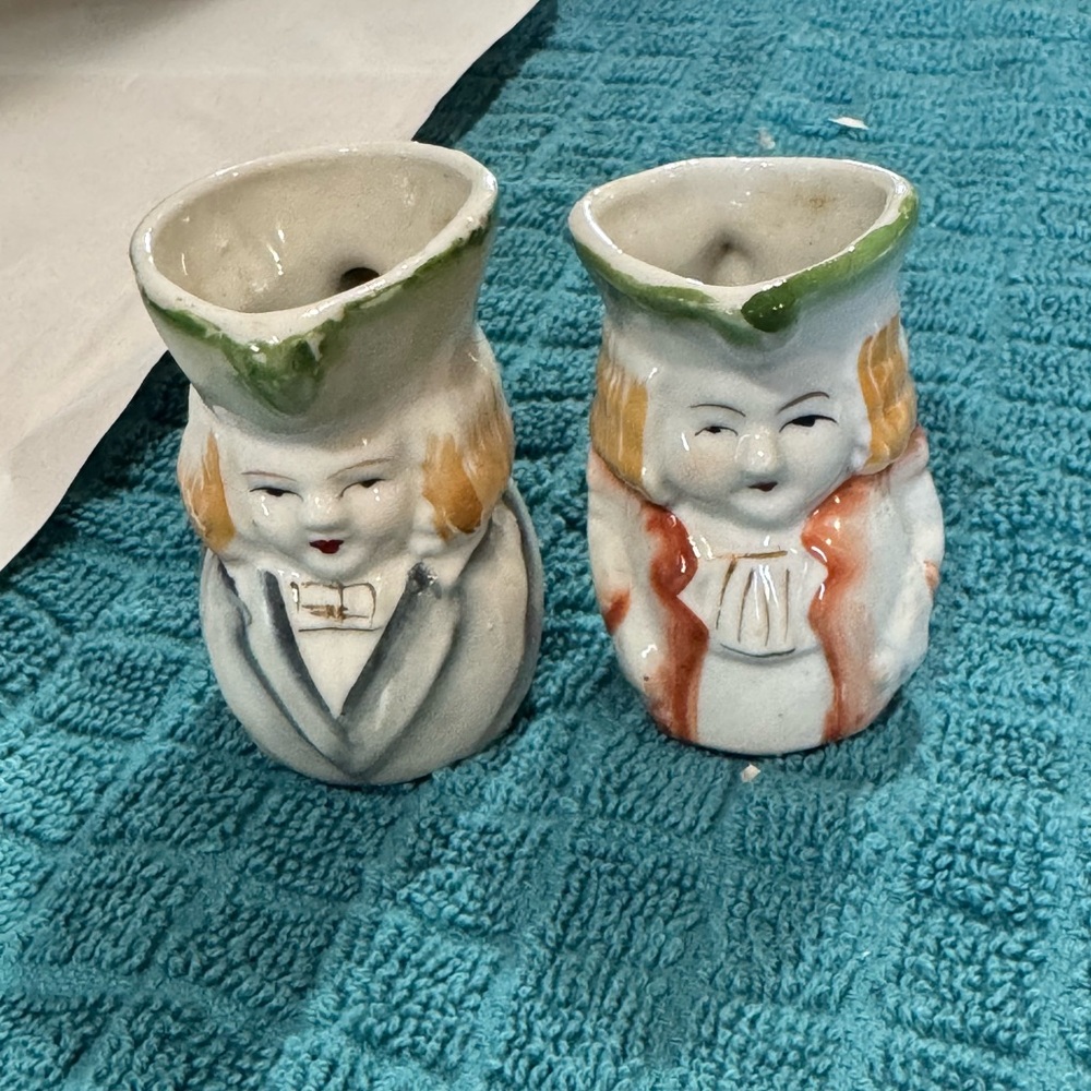 Occupied Japan- Toby Jugs -Set Rare Miniature and Collectable